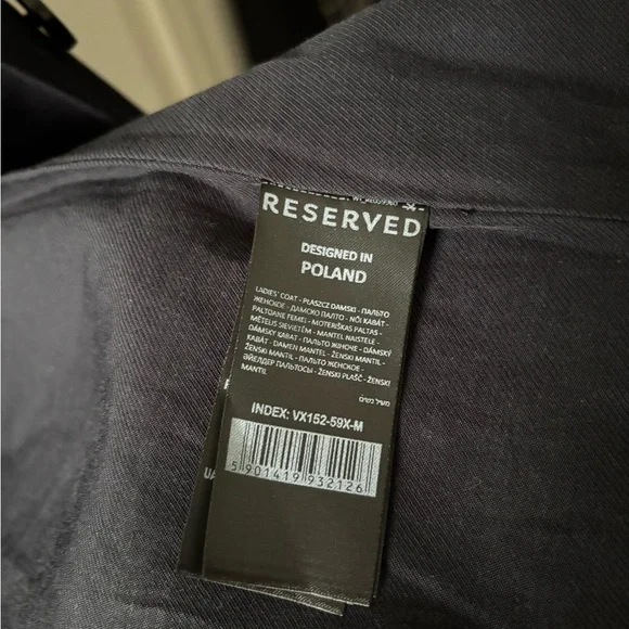 Reserved Navy Coat with Hood - Picture 7 of 8